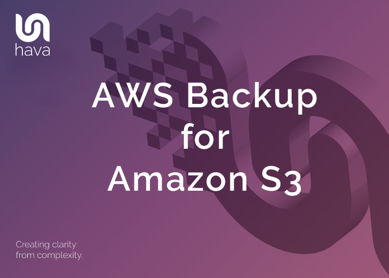 AWS Backup for S3