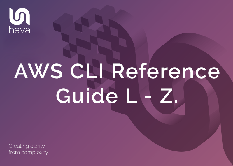 AWS CLI Reference Guide L - Z