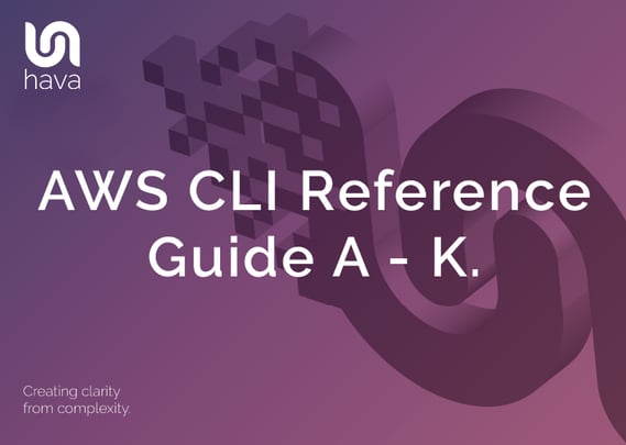 AWS CLI Reference Guide a-k