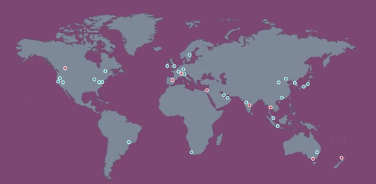 AWS Regions Map