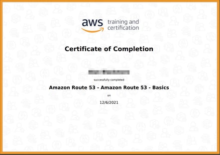 AWS_Course_Completion_Certificate_Route_53_Basics