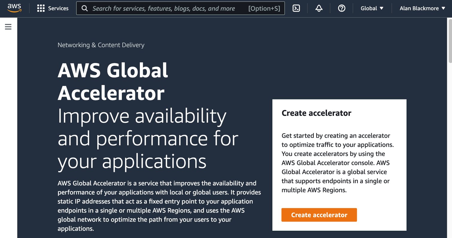 What is Amazon AWS Global Accelerator