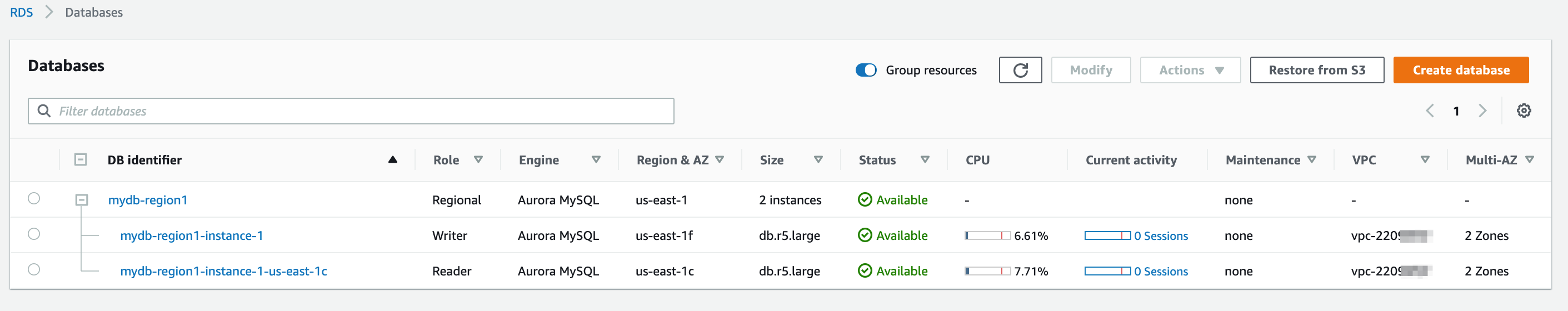 Aurora_RDS_Databases