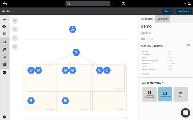 Cloudcraft  Alternative GCP Network Diagram 