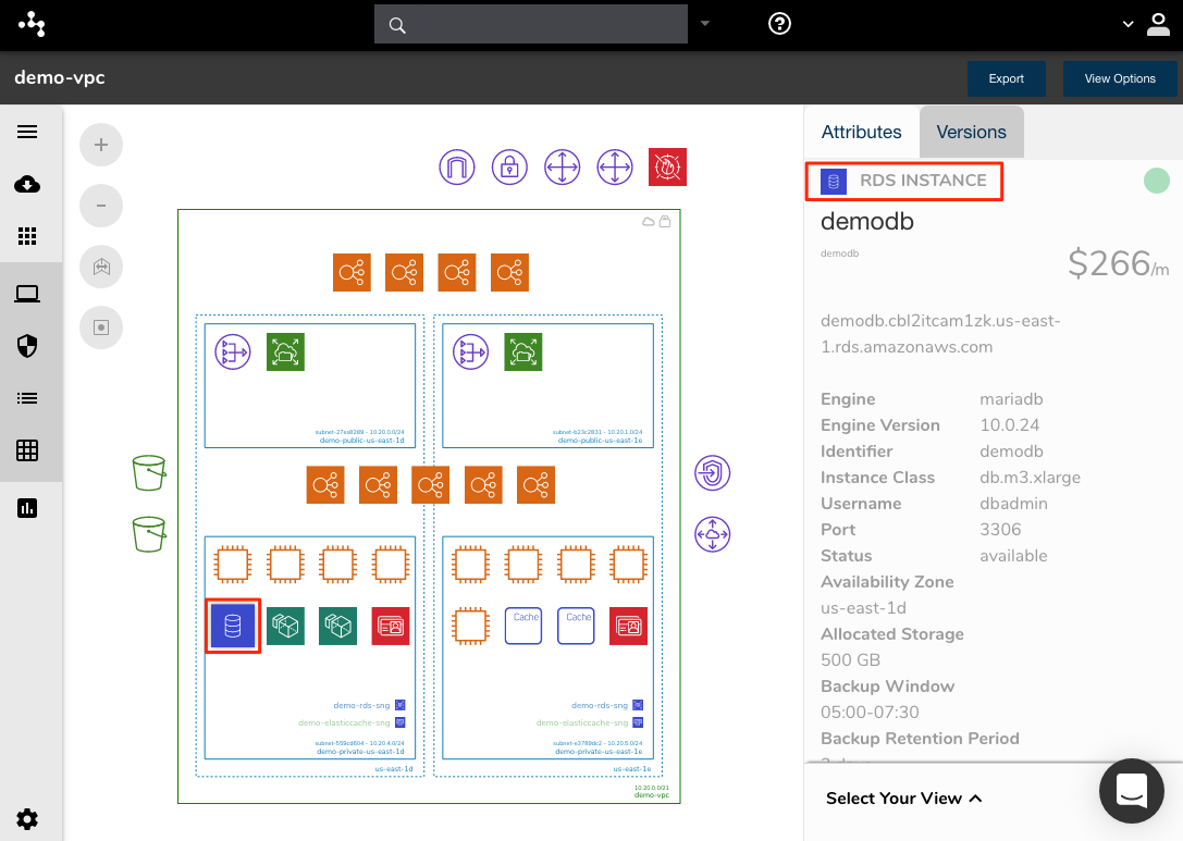 Cloudcraft Alternative AWS Diagram Resource Attributes