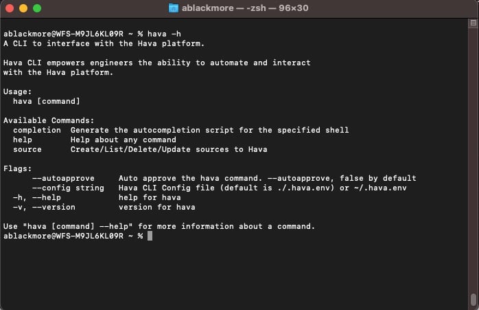 Hava_CLI_MacOS_Terminal