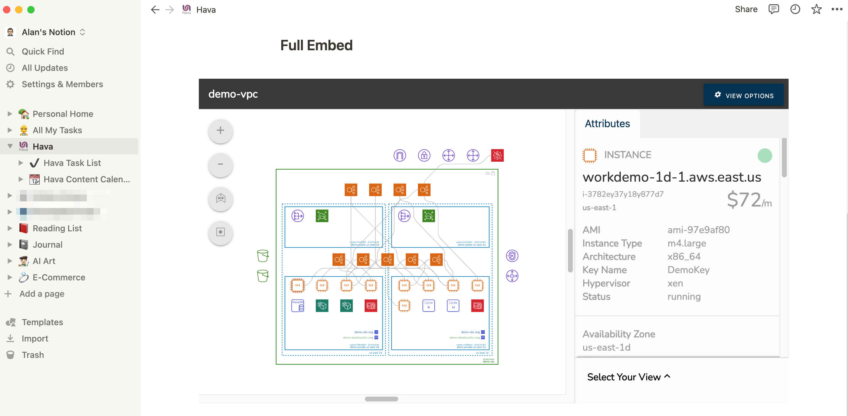 Interactive Network Diagrams in Notion