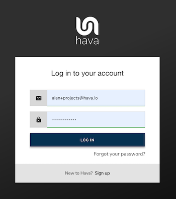 Hava_Login_Step_1