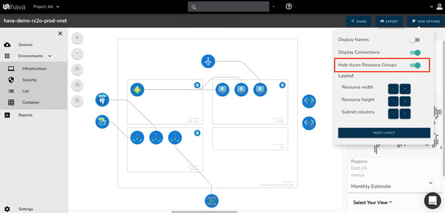 Hava_show_hide_azure_resource_groups