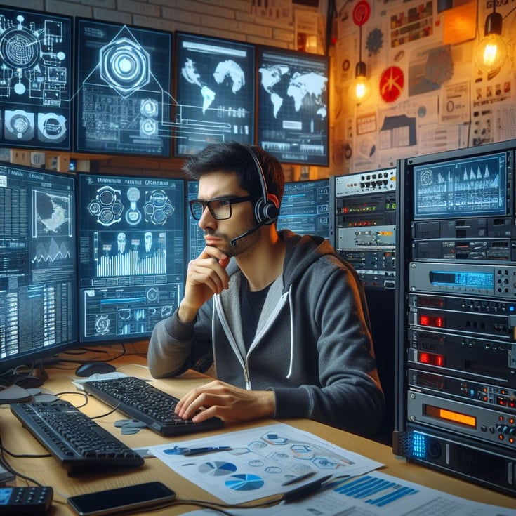 IT Worker Performing an IT Audit