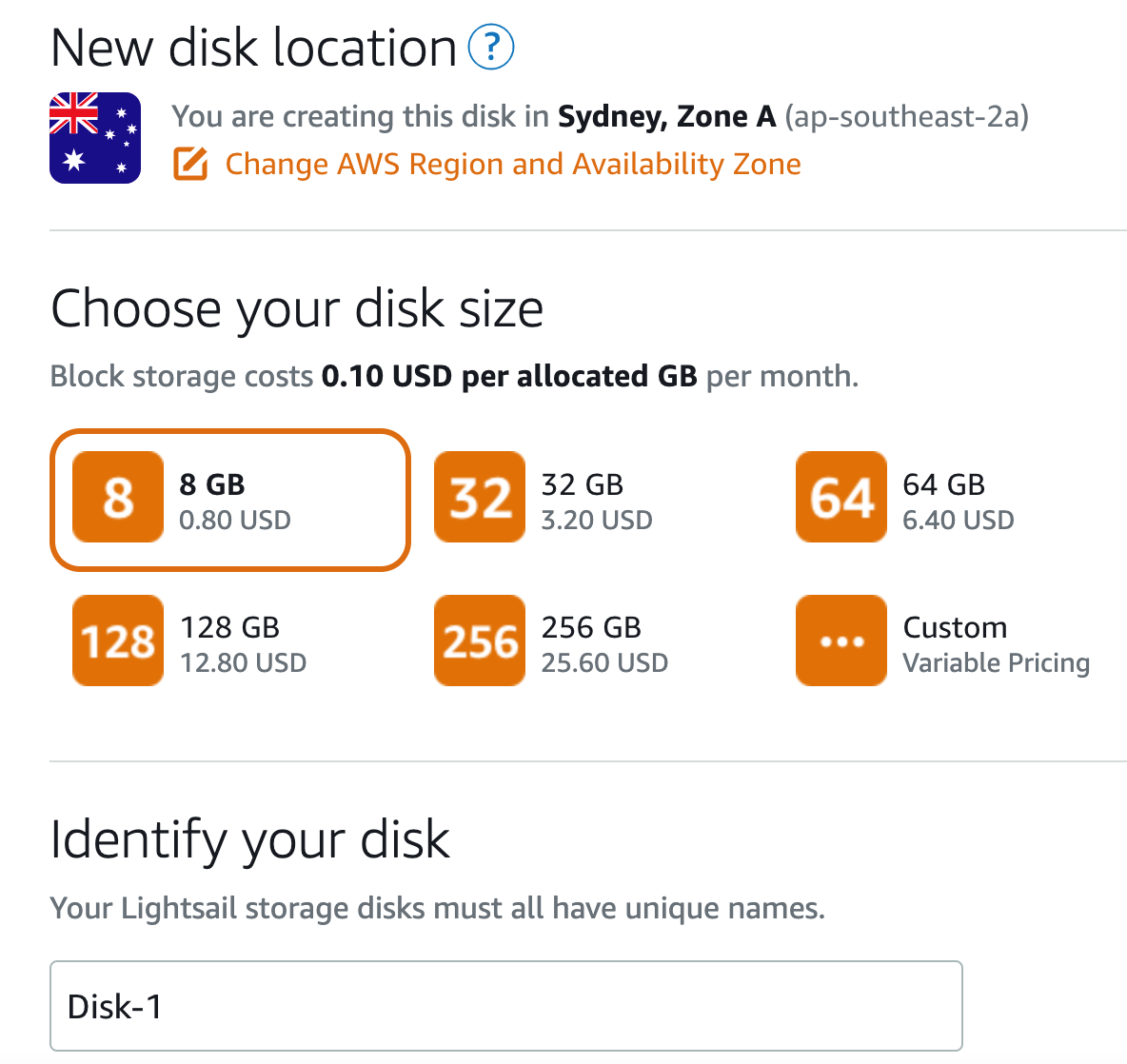 Lightsail_Disk_Options