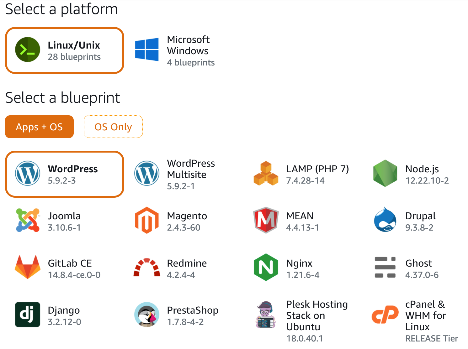 Lightsail_linux_apps