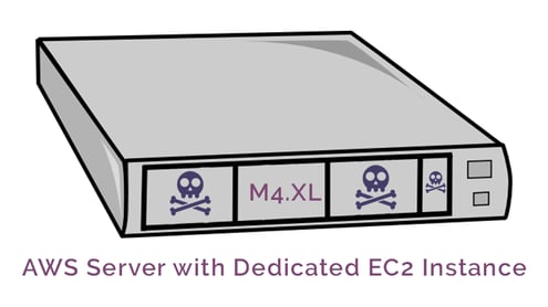 Server with dedicated ec2 instance