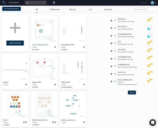 All Environments Dashboard