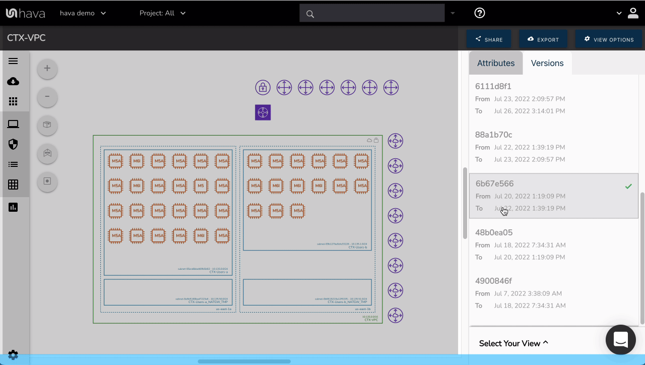 Azure, GCP, Kubernetes and AWS Diagrams Automated | Hava